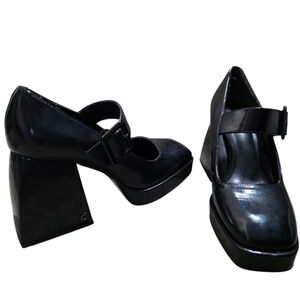 Circus By Sam Edelman Khiara Square Heel Platform Pumps Black Size 7.5